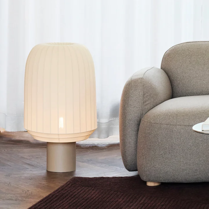 Northern - Tradition floor lamp, Ø 39 cm / H 70 cm, offwhite / gray-beige