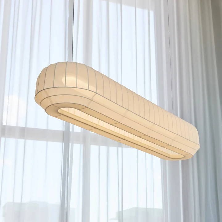 Northern - Tradition LED pendant light, linear, L 120 cm, off-white