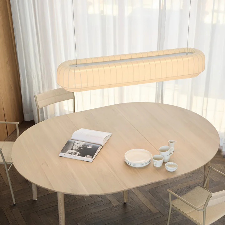 Northern - Tradition LED pendant light, linear, L 120 cm, off-white