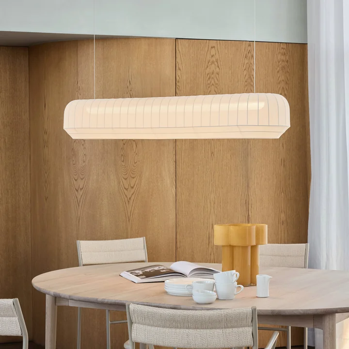 Northern - Tradition LED pendant light, linear, L 120 cm, off-white