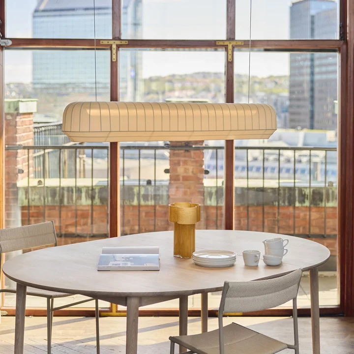 Northern - Tradition LED pendant light, linear, L 120 cm, off-white