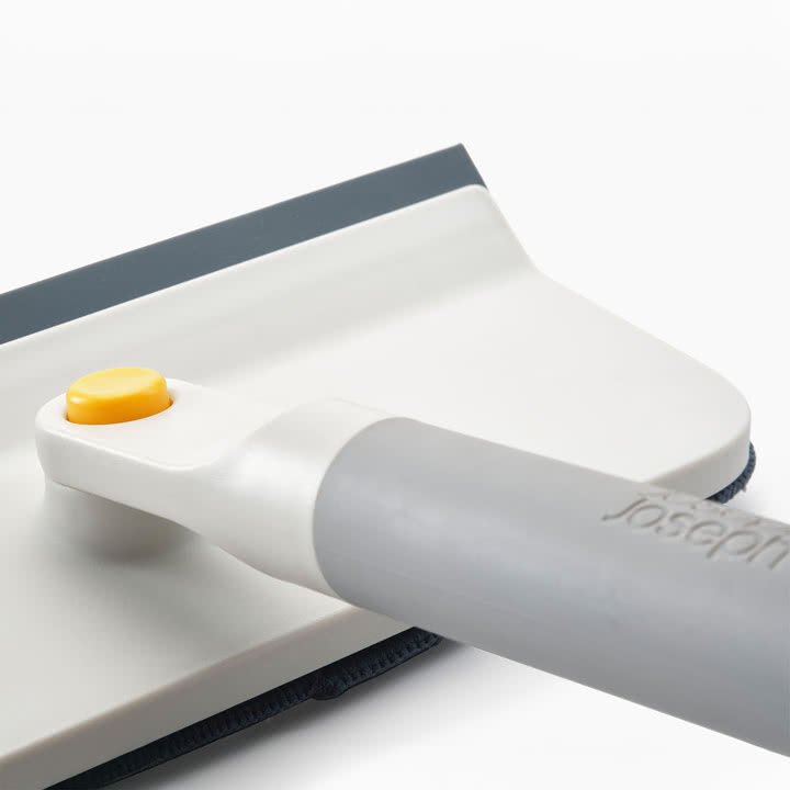 Joseph Joseph - CleanTech 2-in-1 microfiber window wiper and squeegee, stone