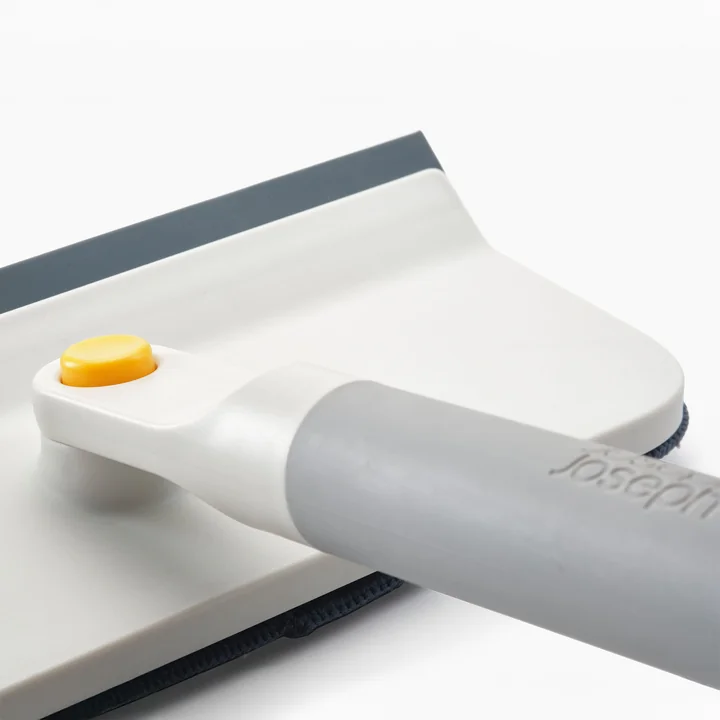 Joseph Joseph - CleanTech 2-in-1 microfiber window wiper and squeegee, stone