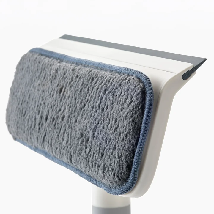 Joseph Joseph - CleanTech 2-in-1 microfiber window wiper and squeegee, stone