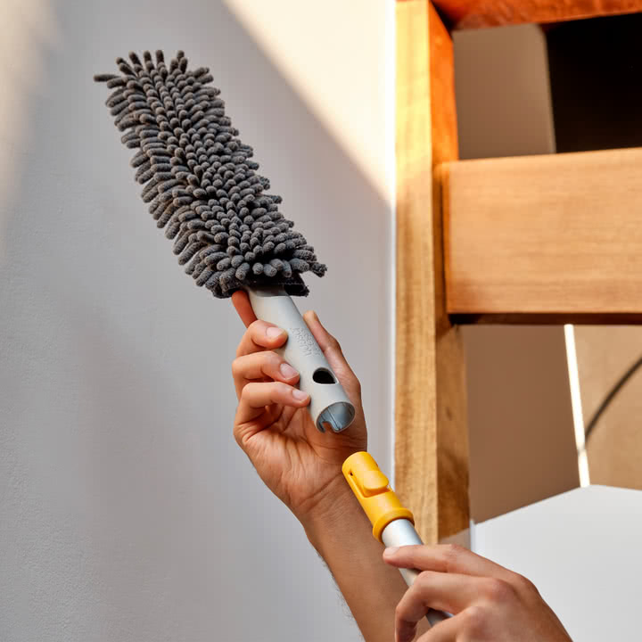 Joseph Joseph - CleanTech 3-in-1 microfiber dust mop, light stone