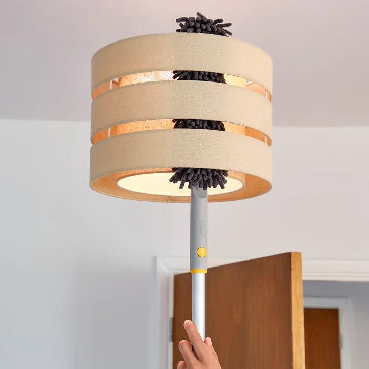 Joseph Joseph - CleanTech 3-in-1 microfiber dust mop, light stone