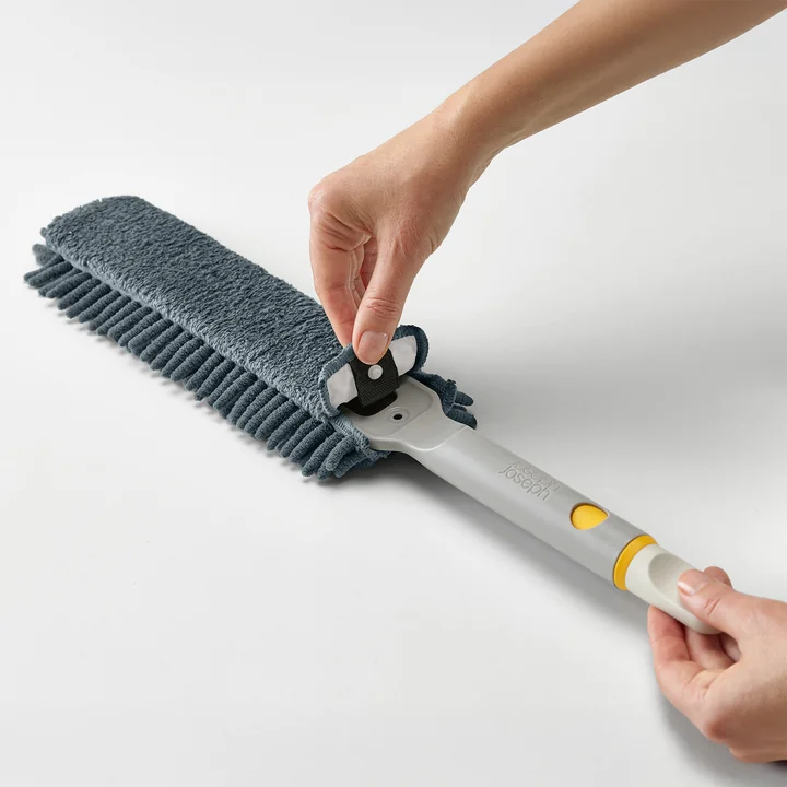 Joseph Joseph - CleanTech 3-in-1 microfiber dust mop, light stone