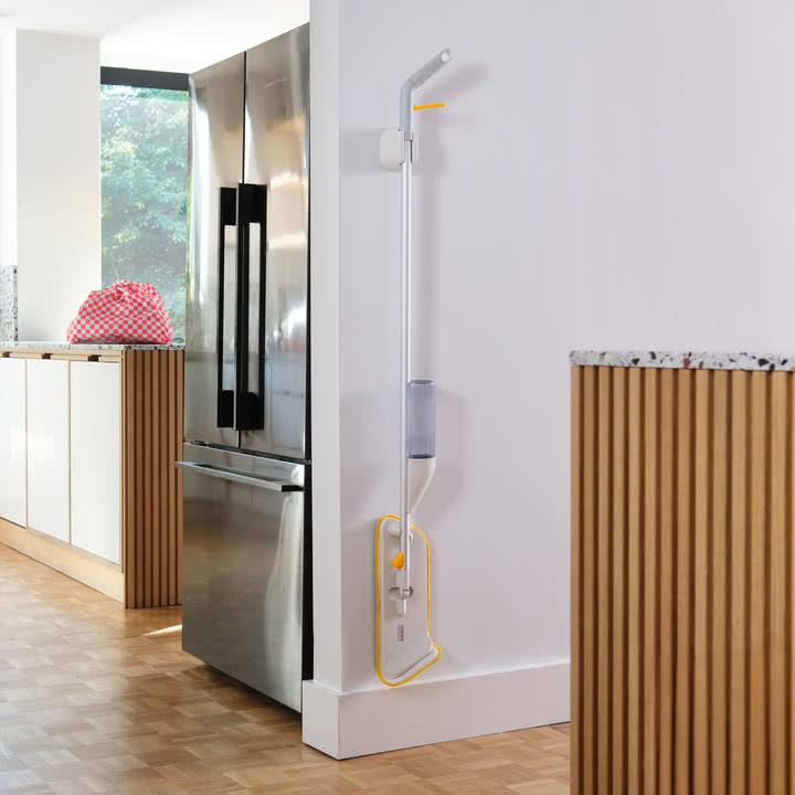 Joseph Joseph - CleanTech Spray mop with scouring pad, light stone