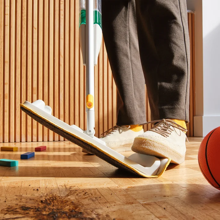 Joseph Joseph - CleanTech Spray mop with scouring pad, light stone