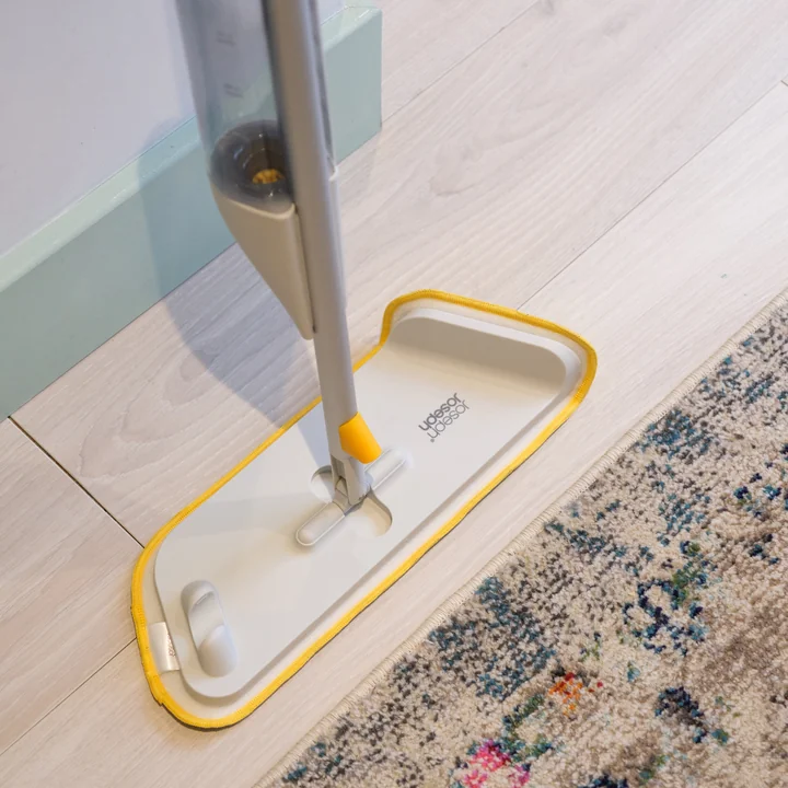 Joseph Joseph - CleanTech Spray mop with scouring pad, light stone