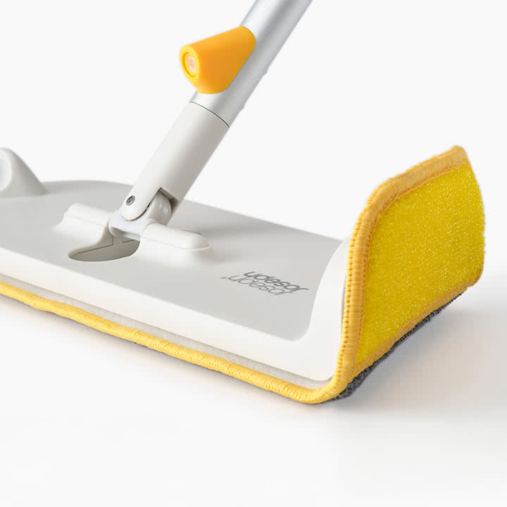 Joseph Joseph - CleanTech Spray mop with scouring pad, light stone