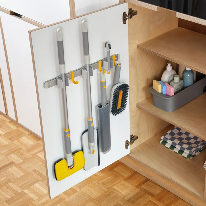 Joseph Joseph - CleanTech wall bracket for cleaning tools, silver