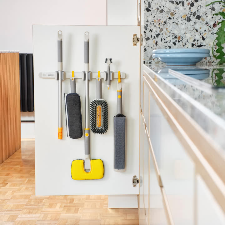 Joseph Joseph - CleanTech wall bracket for cleaning tools, silver