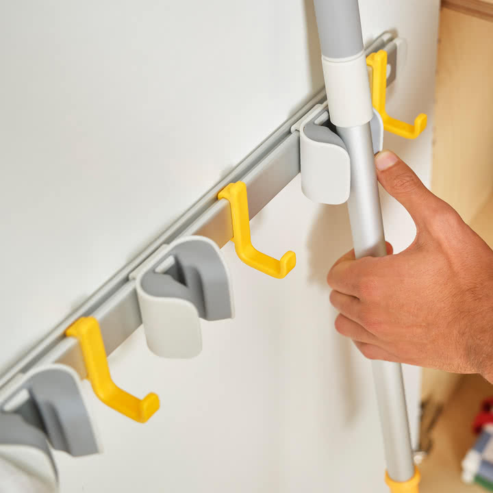 Joseph Joseph - CleanTech wall bracket for cleaning tools, silver