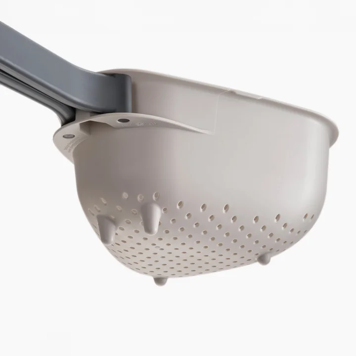 Joseph Joseph - Droplet Kitchen colander with foldable handles, large, stone