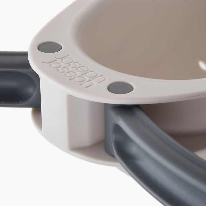 Joseph Joseph - Droplet Kitchen colander with foldable handles, stone