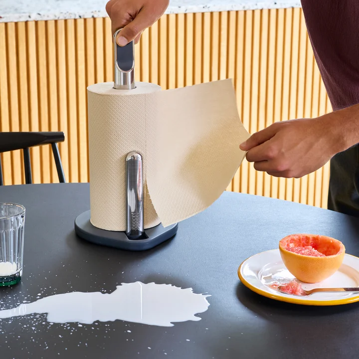 Joseph Joseph - Hold kitchen roll holder with handle, graphite