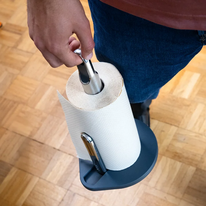 Joseph Joseph - Hold kitchen roll holder with handle, graphite