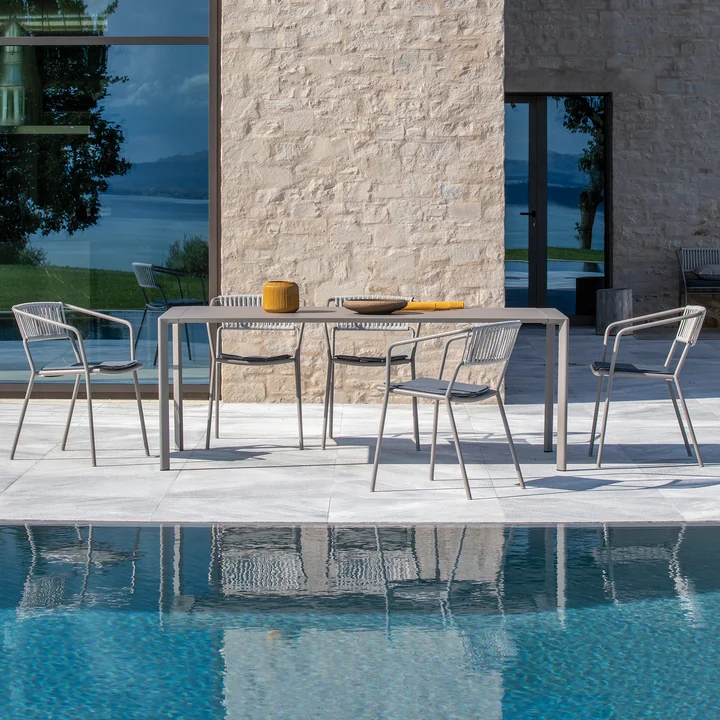 Vermobil - Slot armchair and Fox table, taupe