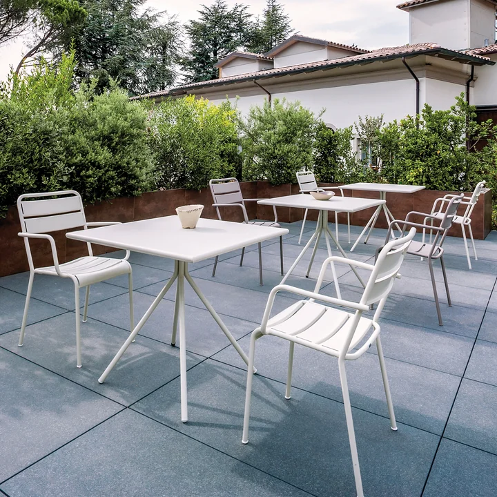 Vermobil - Twist table, 80 x 80 cm, white