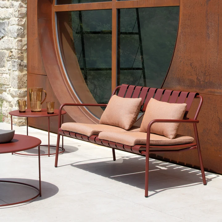Vermobil - Verdea 2-seater sofa, terracotta