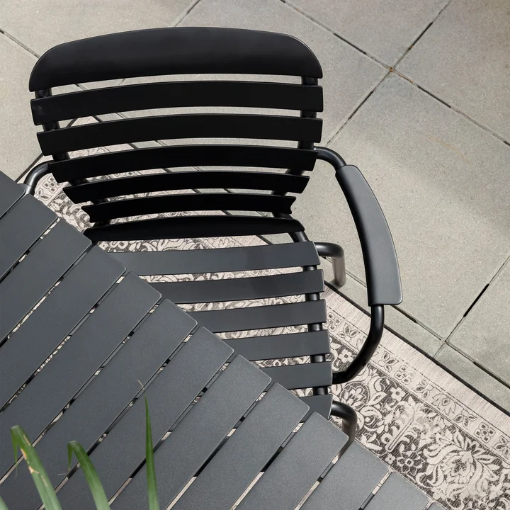 Zuiver - Vondel Garden chair with armrests, black