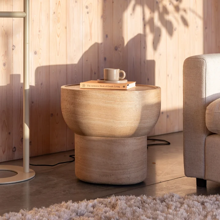 Zuiver - Noble Oval side table, beige
