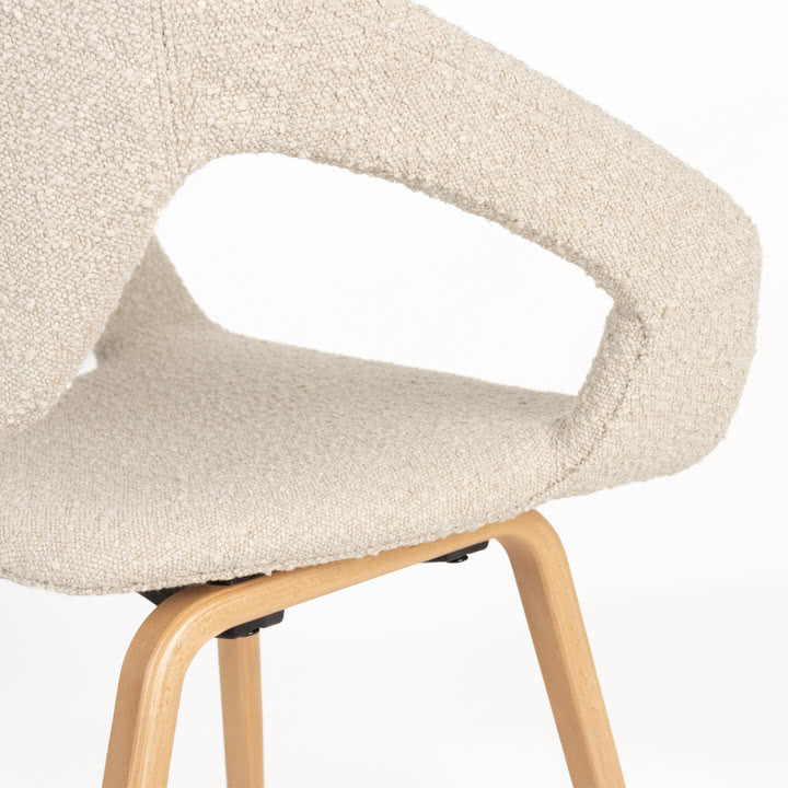 Zuiver - Flexback Chair, Boucle beige