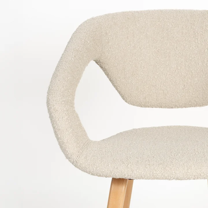 Zuiver - Flexback Chair, Boucle beige