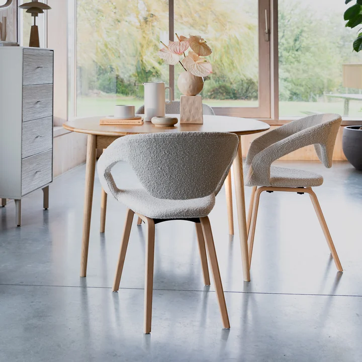 Zuiver - Flexback Chair, Boucle beige