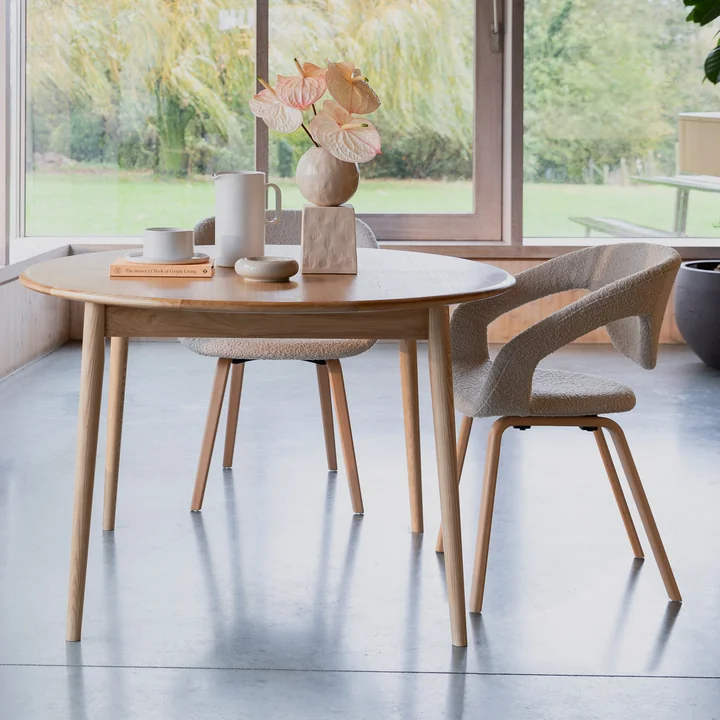 Zuiver - Flexback Chair, Boucle beige