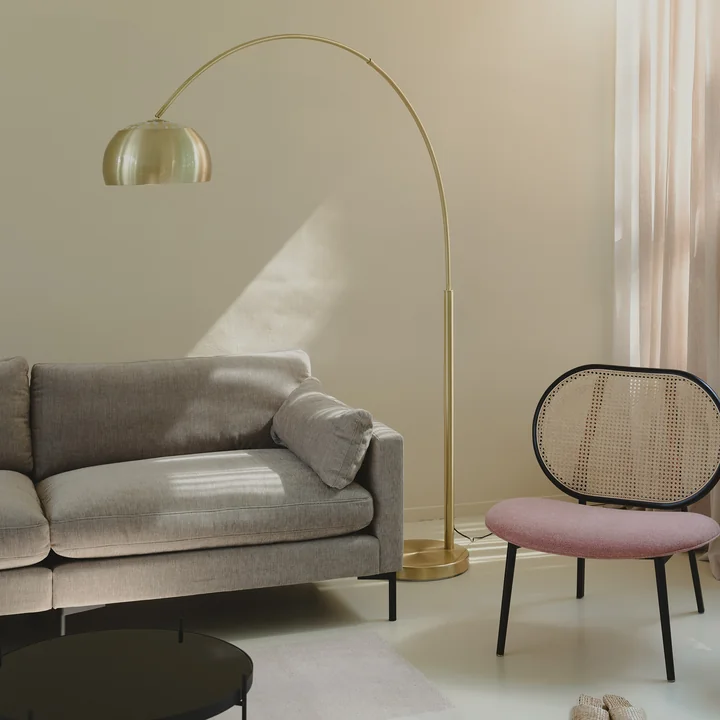 Zuiver - Metal Bow Floor lamp, brass