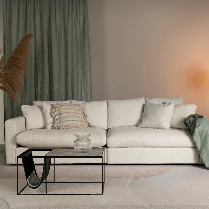 Zuiver - Sense 3-seater sofa, cream