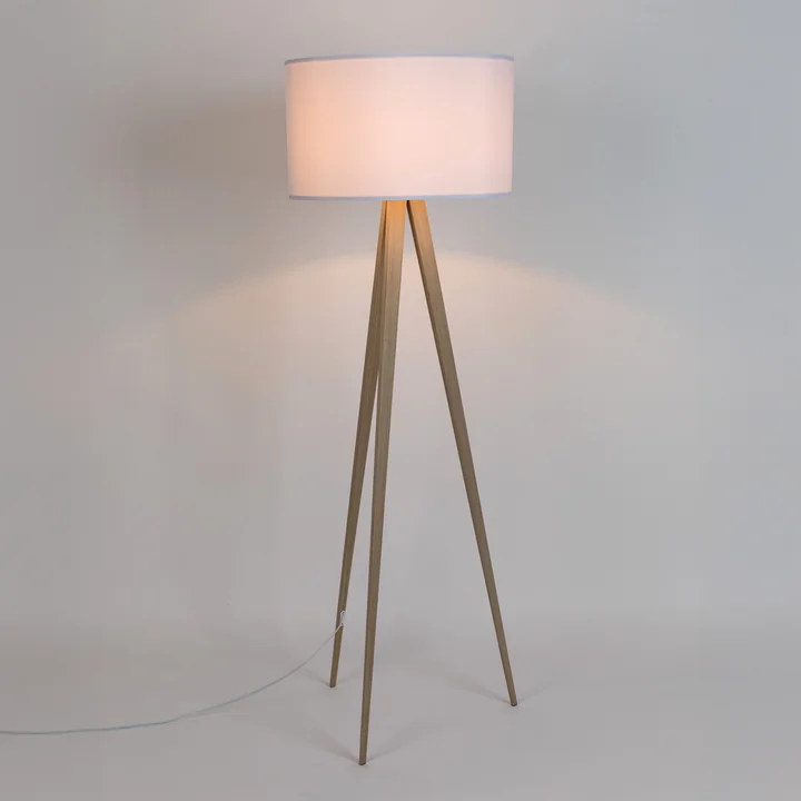 Zuiver - Tripod Wood floor lamp, oak / white