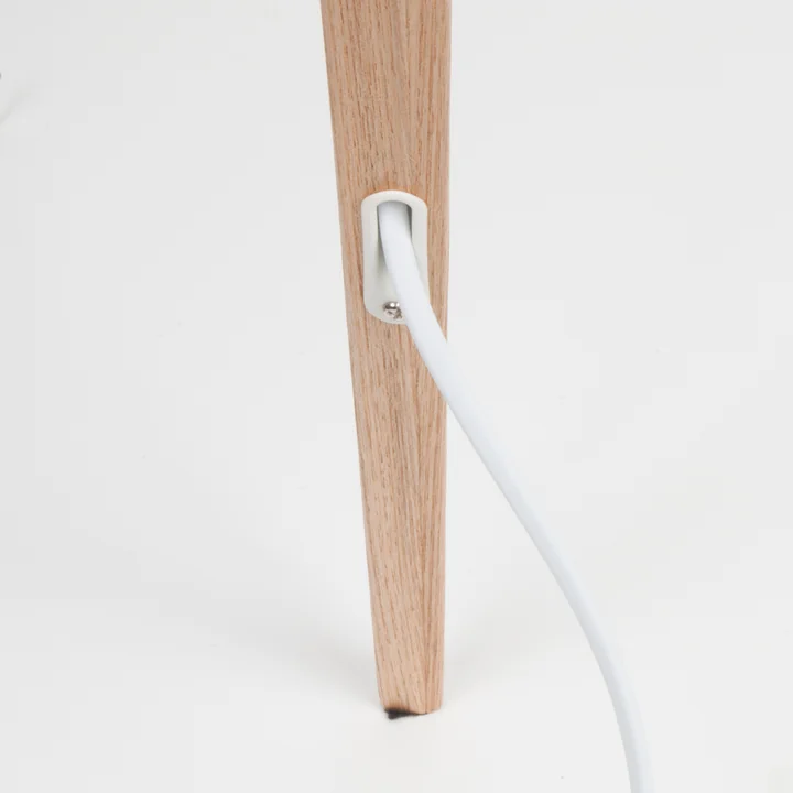 Zuiver - Tripod Wood floor lamp, oak / white