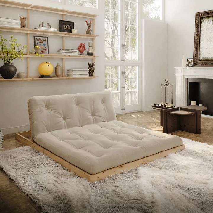 Karup Design - Flip Raw day bed, 140 x 200 cm, natural pine / beige (747)