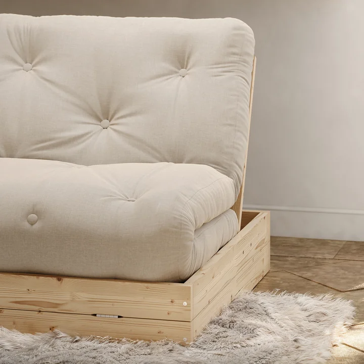 Karup Design - Flip Raw day bed, 140 x 200 cm, natural pine / beige (747)