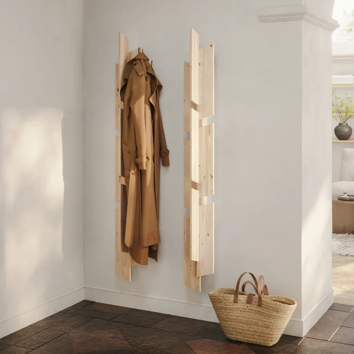 Karup Design - Keeper wall coat rack, h 166 cm, natural pine