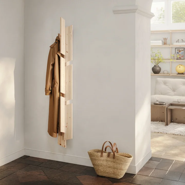 Karup Design - Keeper wall coat rack, h 166 cm, natural pine