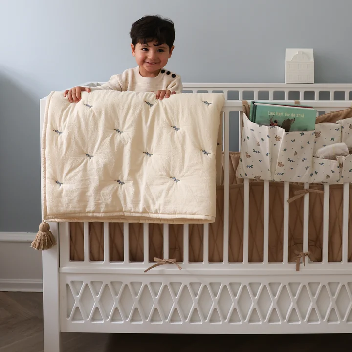 Cam Cam Copenhagen - Embroidered blanket, blueberries