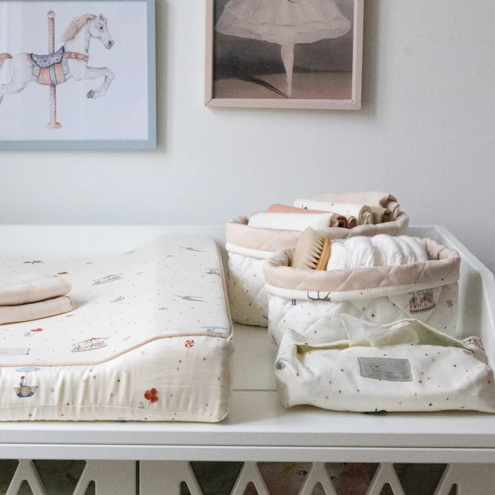 Cam Cam Copenhagen - Quilted storage baskets, carousel (set of 2)