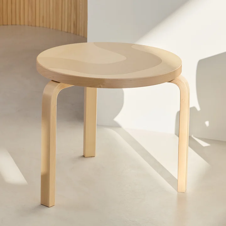 Artek - 90D Side table, seireeni, natural birch