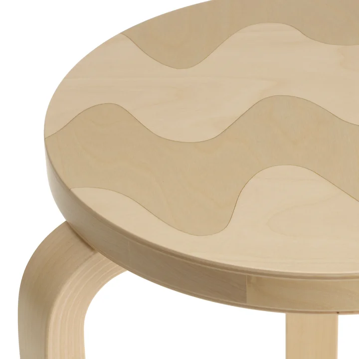 Artek - 60 Stool, lokki, natural birch