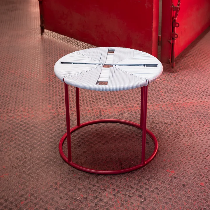 Acapulco Design - The Side Table, ICDMX_1, blue / burgundy red