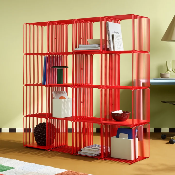 Montana - Panton Wire Shelf / side table 34.8 cm, rosehip