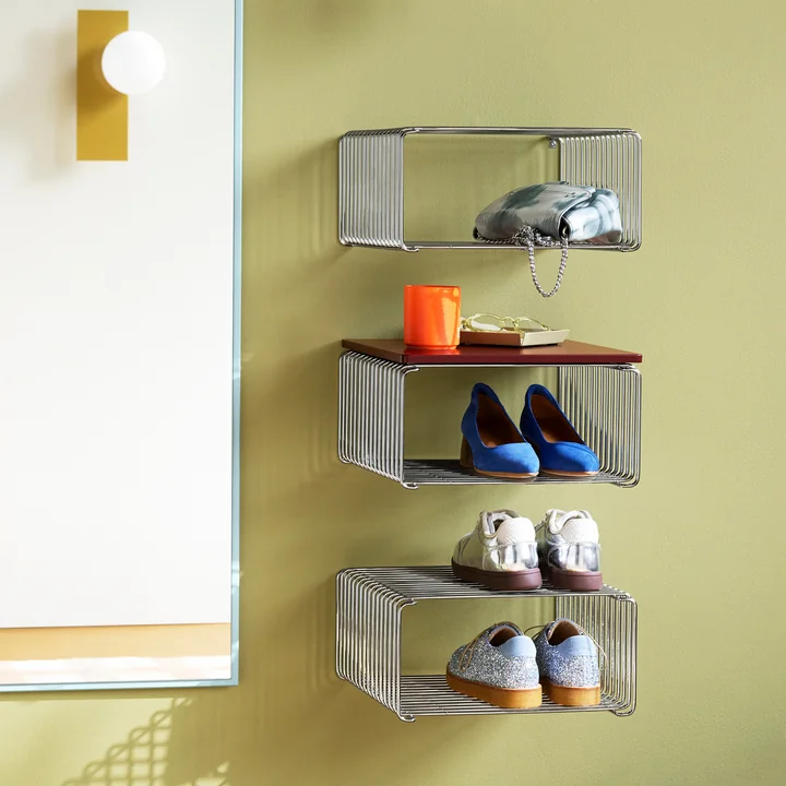 Montana - Panton Wire Half Height Shelf 34.8 cm, chrome