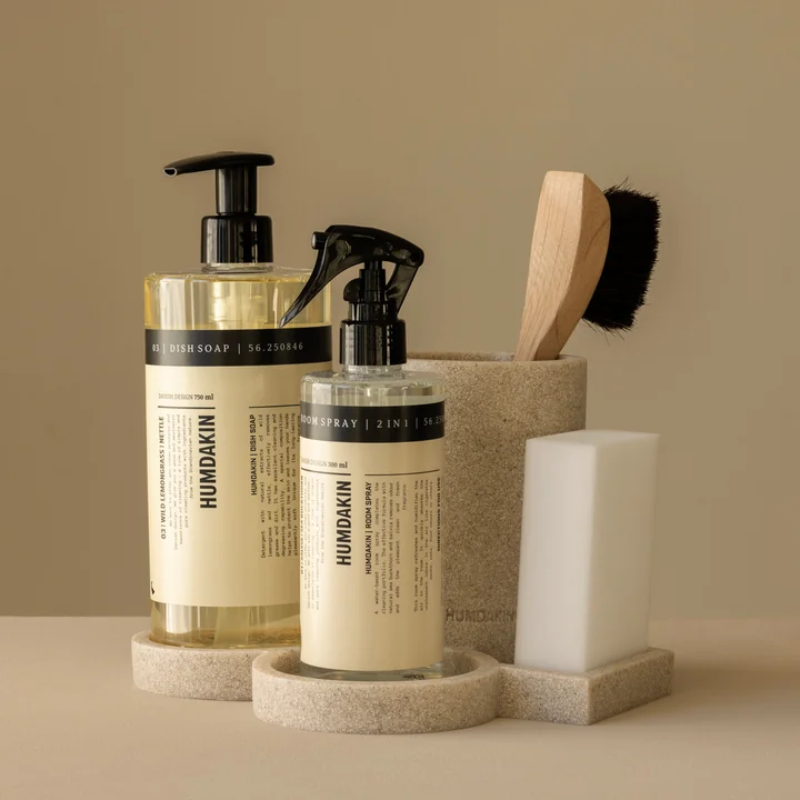 Humdakin - Sandstone sink organizer with 4 shelves, natural