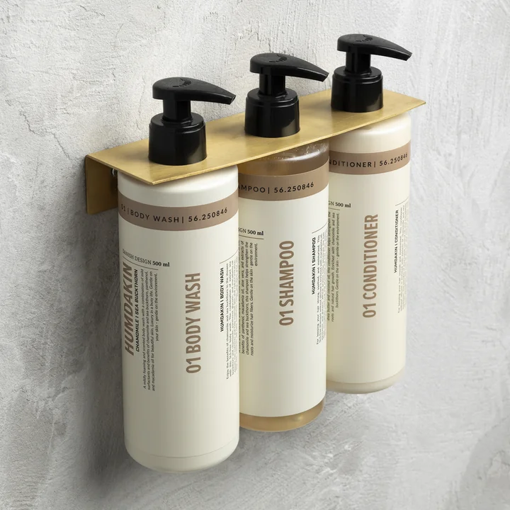 Humdakin - Triple Wall bracket, brass