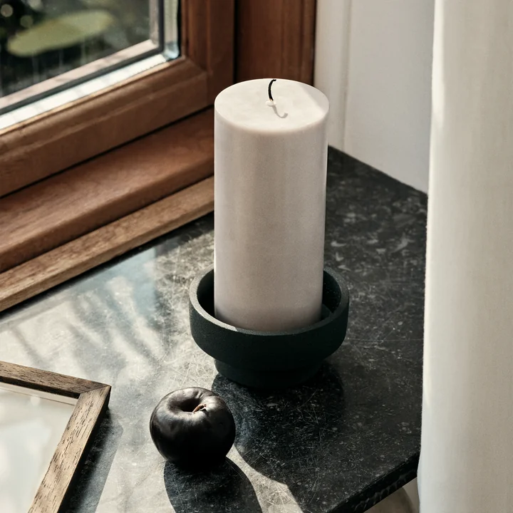 Broste Copenhagen - Anchor candlestick, Ø 10 cm, black