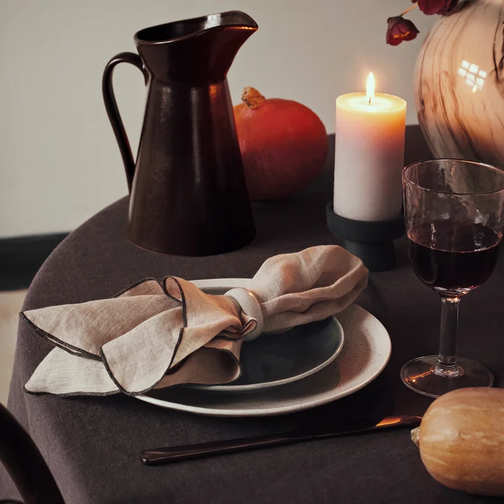 Broste Copenhagen - Nordic Rain Dessert plate, Ø 20 x H 2.2 cm, gray